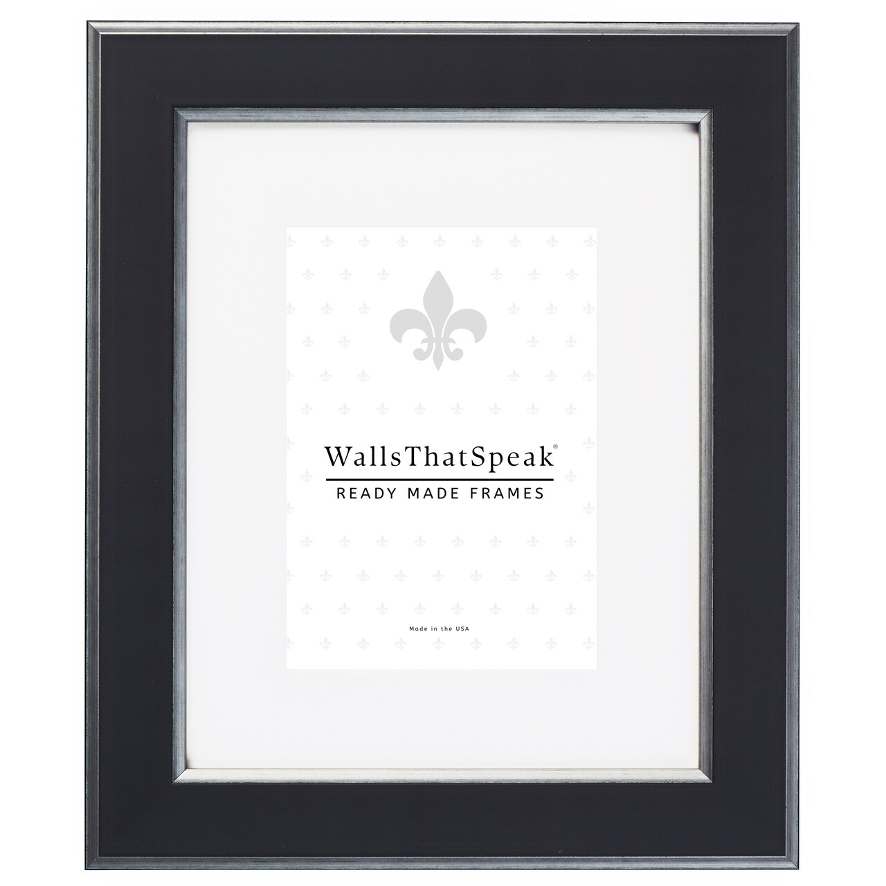 16x20 Matted Picture Frame, Crackle 1.5 Inch MDF Moulding, Wall Display Frame for Art, Posters, or Photos by wallsthatspeak